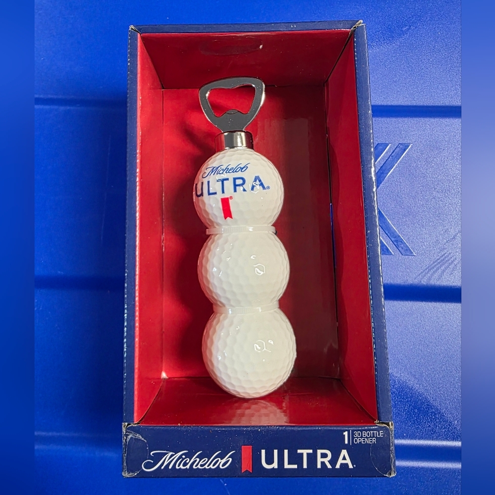Michelob ULTRA White Golf Ball Bottle Opener